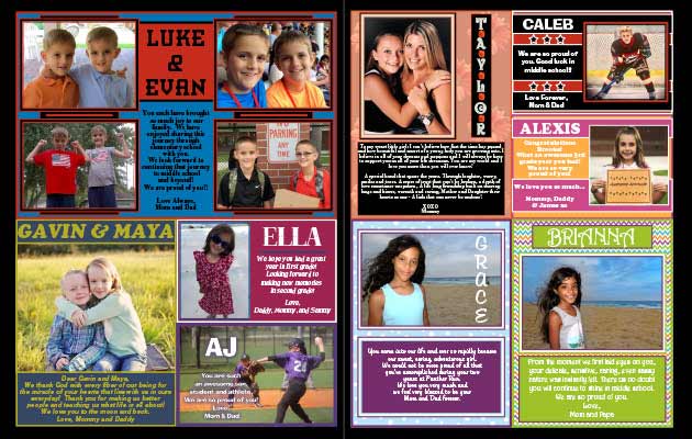 yearbook ad page examples