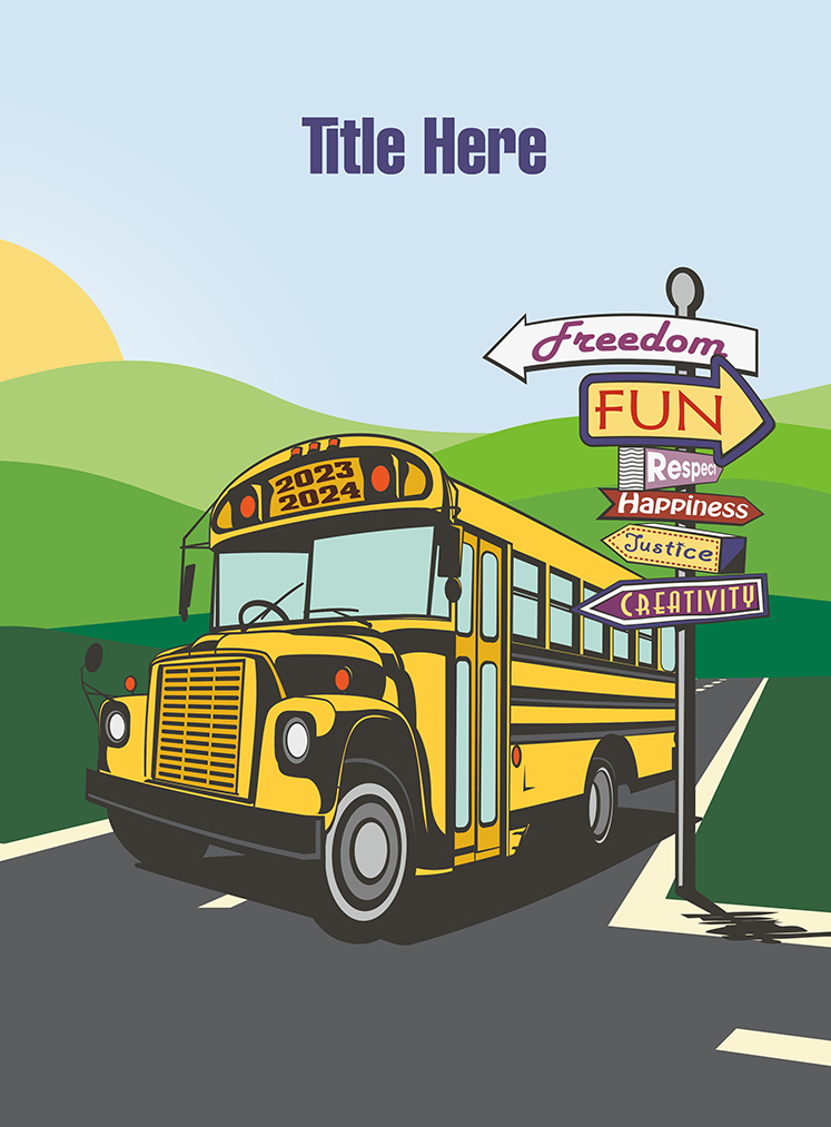 Pastel Arrows Pointing Right With Tan Background, Yearbook Cover 2007