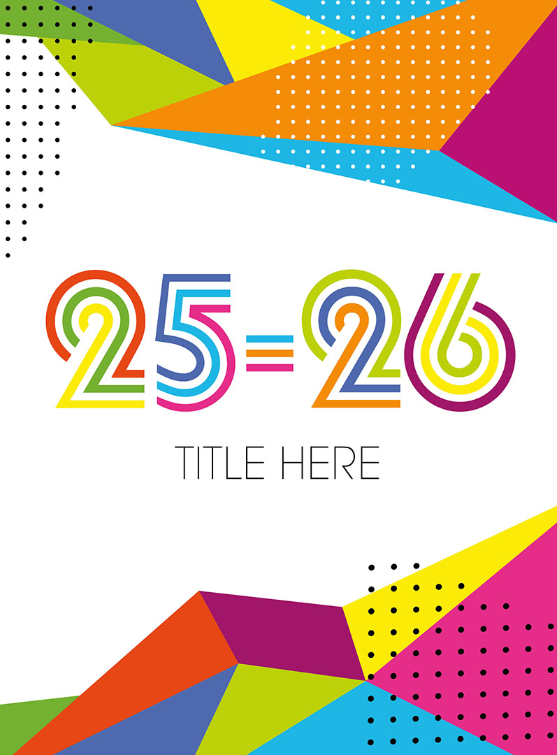 2603_Angles2 Colorful Pop Art, Yearbook Cover 2005