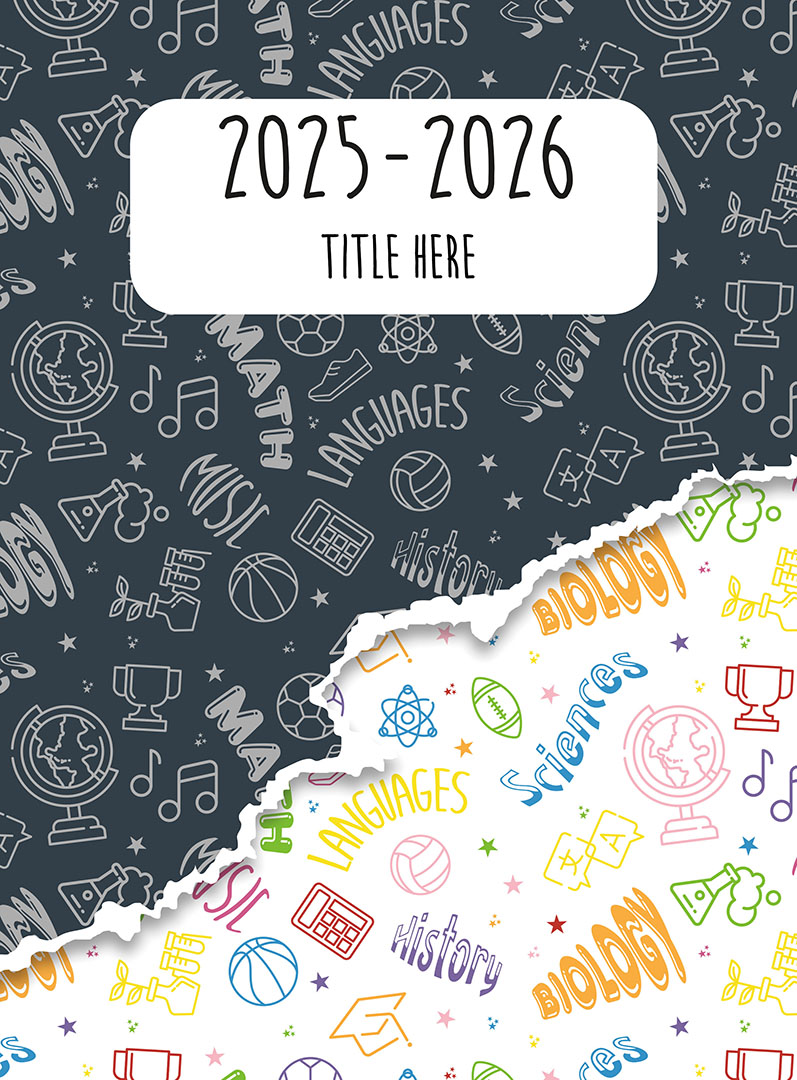 2605_BestinClass2 Pastel Arrows Pointing Right With Tan Background, Yearbook Cover 2007