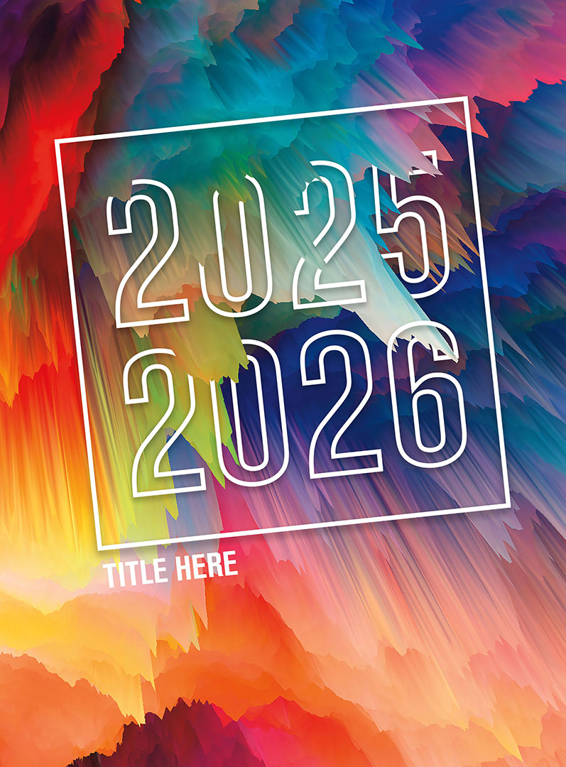 2611_ColortheSky2 Pastel Arrows Pointing Right With Tan Background, Yearbook Cover 2007