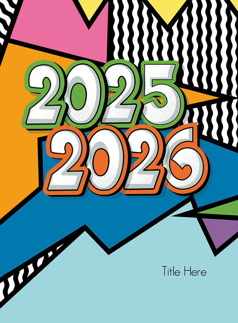 2622_Flashback2 Colorful Pop Art, Yearbook Cover 2005