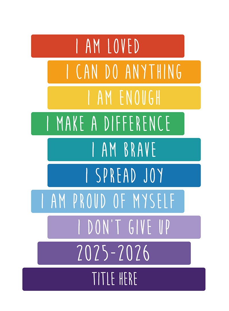 2628_IAmMe2 Pastel Arrows Pointing Right With Tan Background, Yearbook Cover 2007