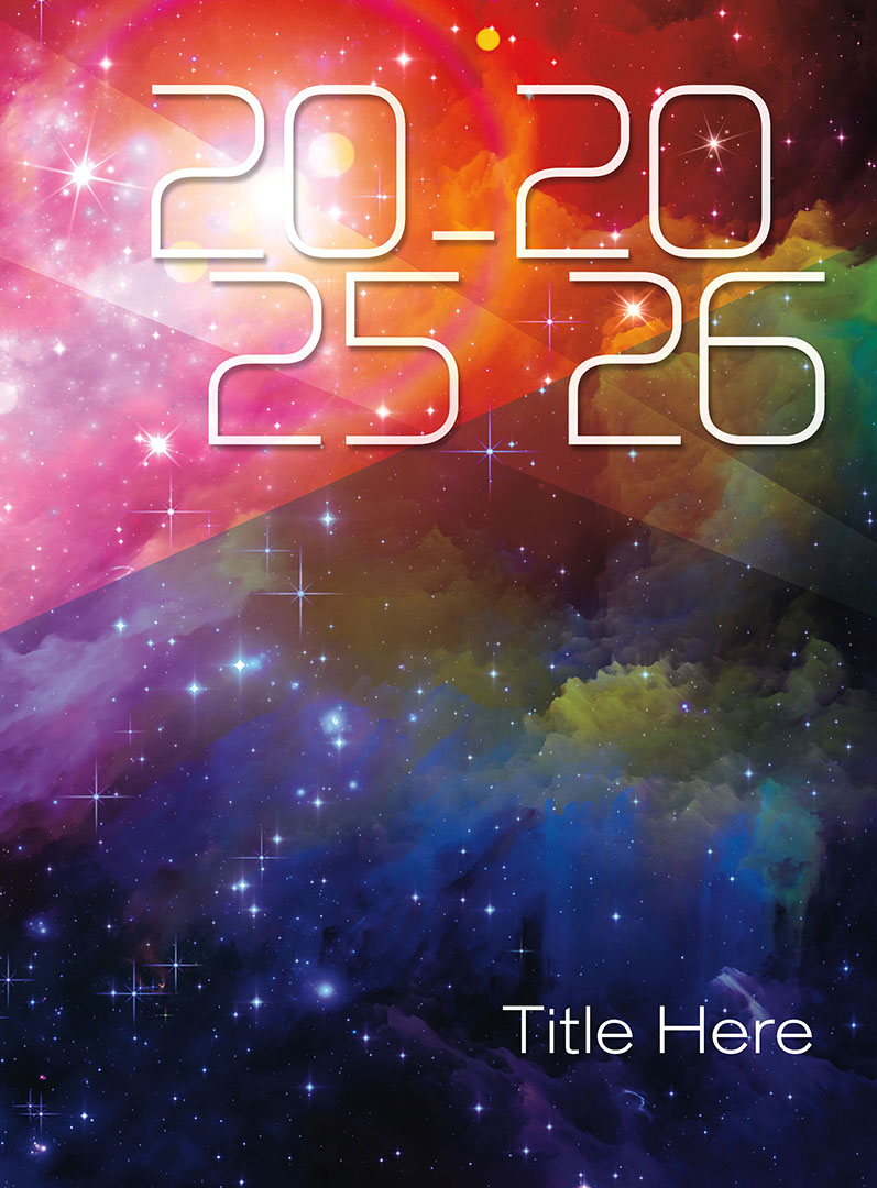 2637_OneinaMillion2 Pastel Arrows Pointing Right With Tan Background, Yearbook Cover 2007