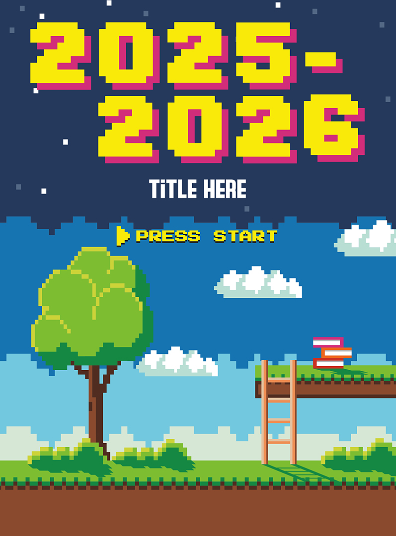 2642_PixelWorld2 Pastel Arrows Pointing Right With Tan Background, Yearbook Cover 2007