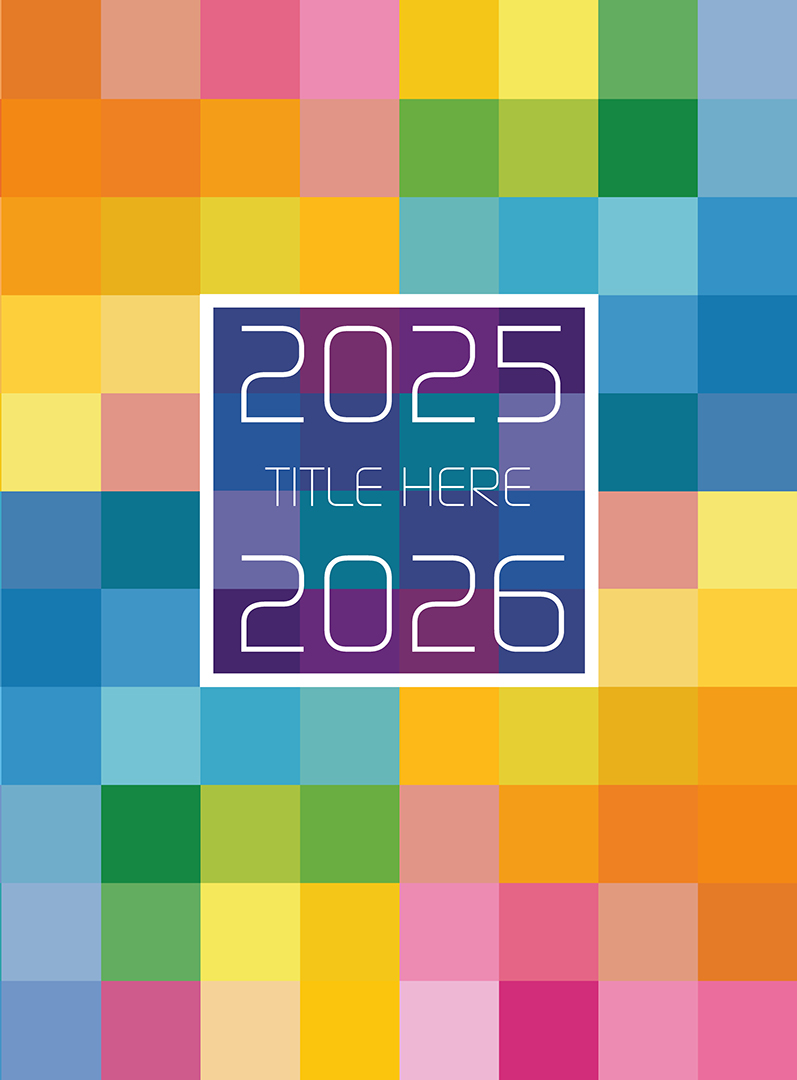 2643_Pixelated2 Colorful Pop Art, Yearbook Cover 2005