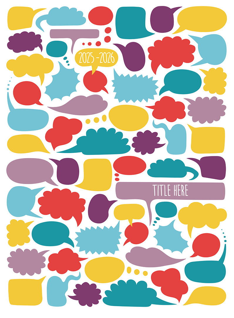 2652_SayWhat2 Pastel Arrows Pointing Right With Tan Background, Yearbook Cover 2007