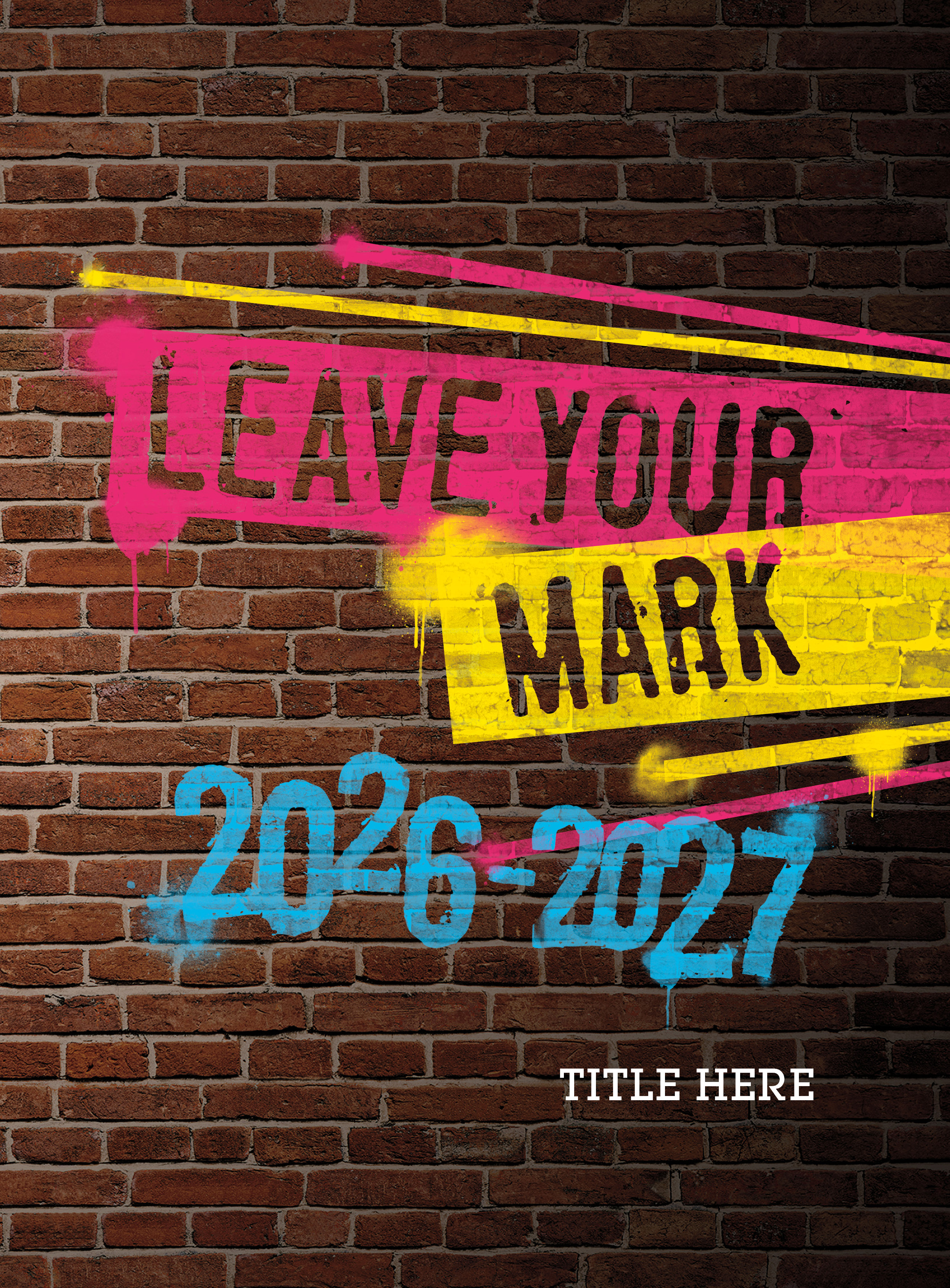 Colorful Waves With Teal Writing, Yearbook Cover 2006