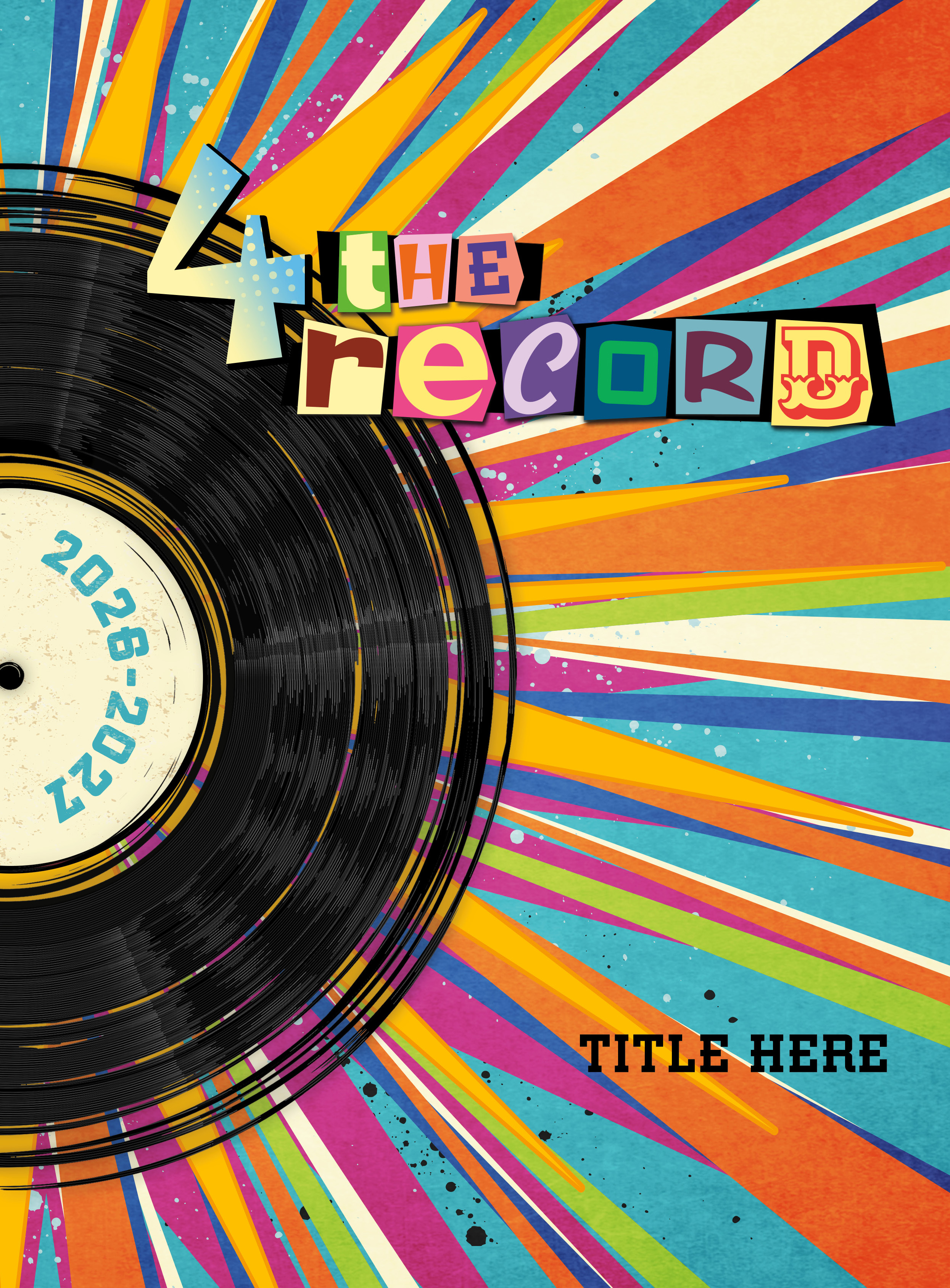Pastel Arrows Pointing Right With Tan Background, Yearbook Cover 2007