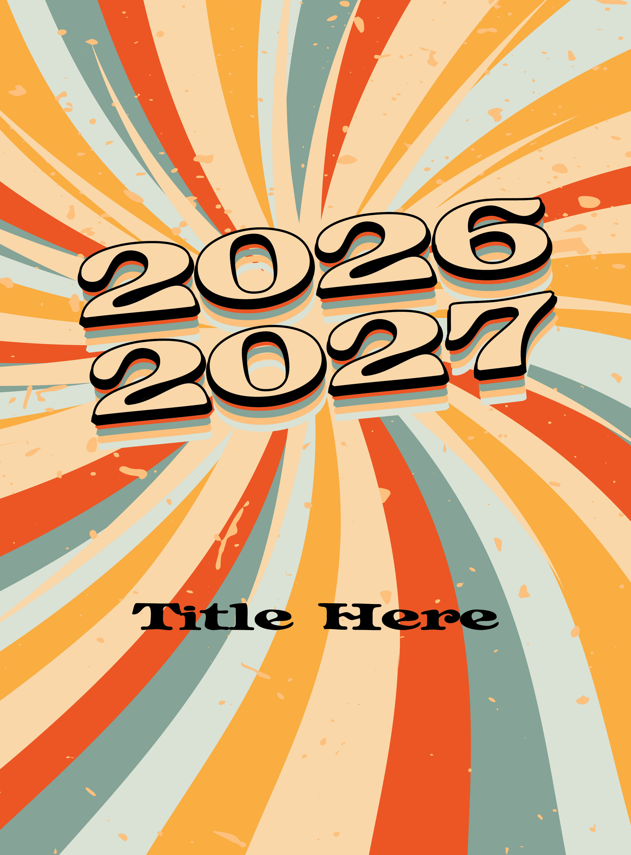Pastel Arrows Pointing Right With Tan Background, Yearbook Cover 2007
