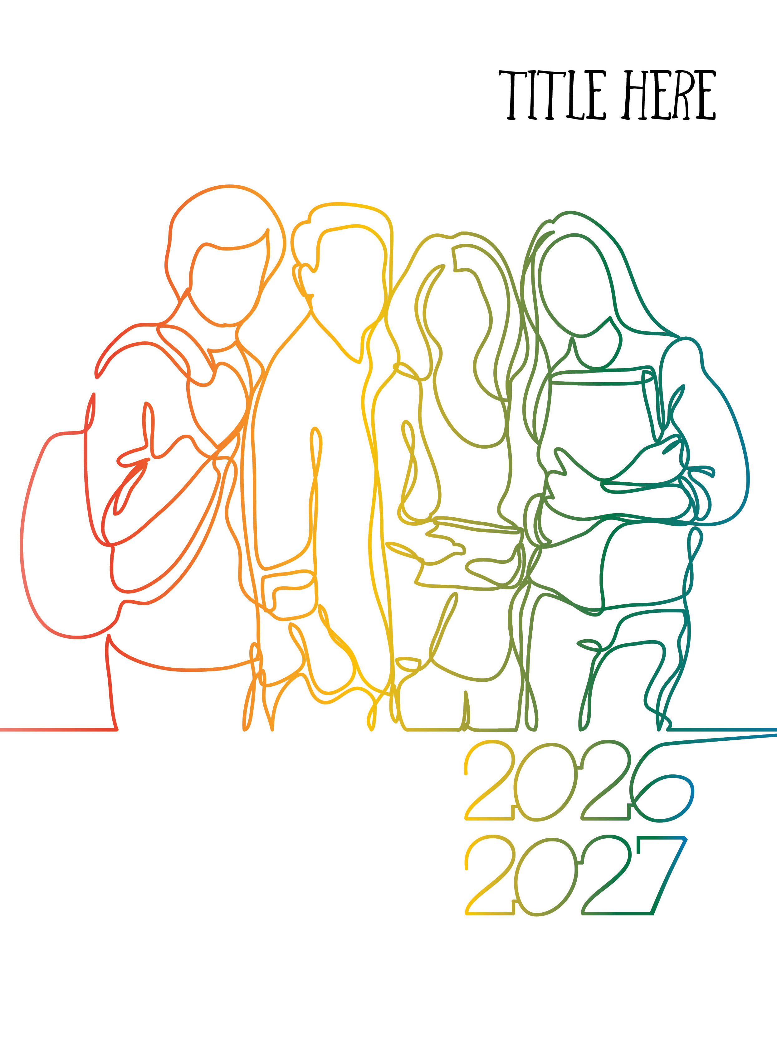Pastel Arrows Pointing Right With Tan Background, Yearbook Cover 2007
